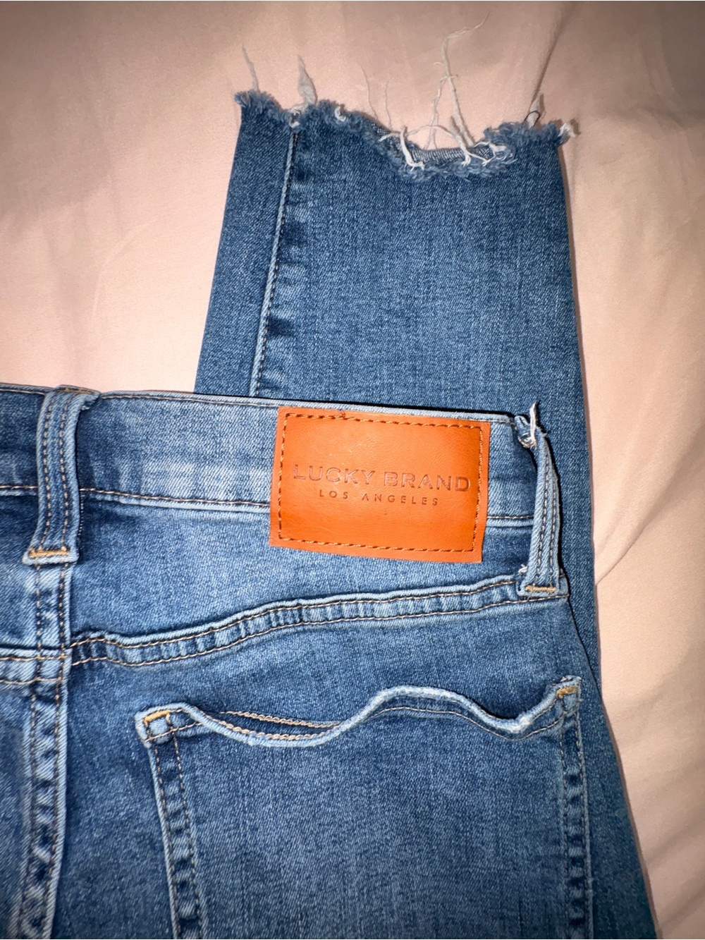 Lucky Brand Women’s Blue Denim High Rise Skinny Ankle Jeans - Picture 4 of 4